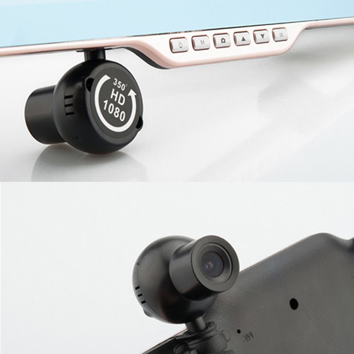 16GB 5" 1080P Android Rear View Mirror GPS Dash Cam CAR DVR Backup