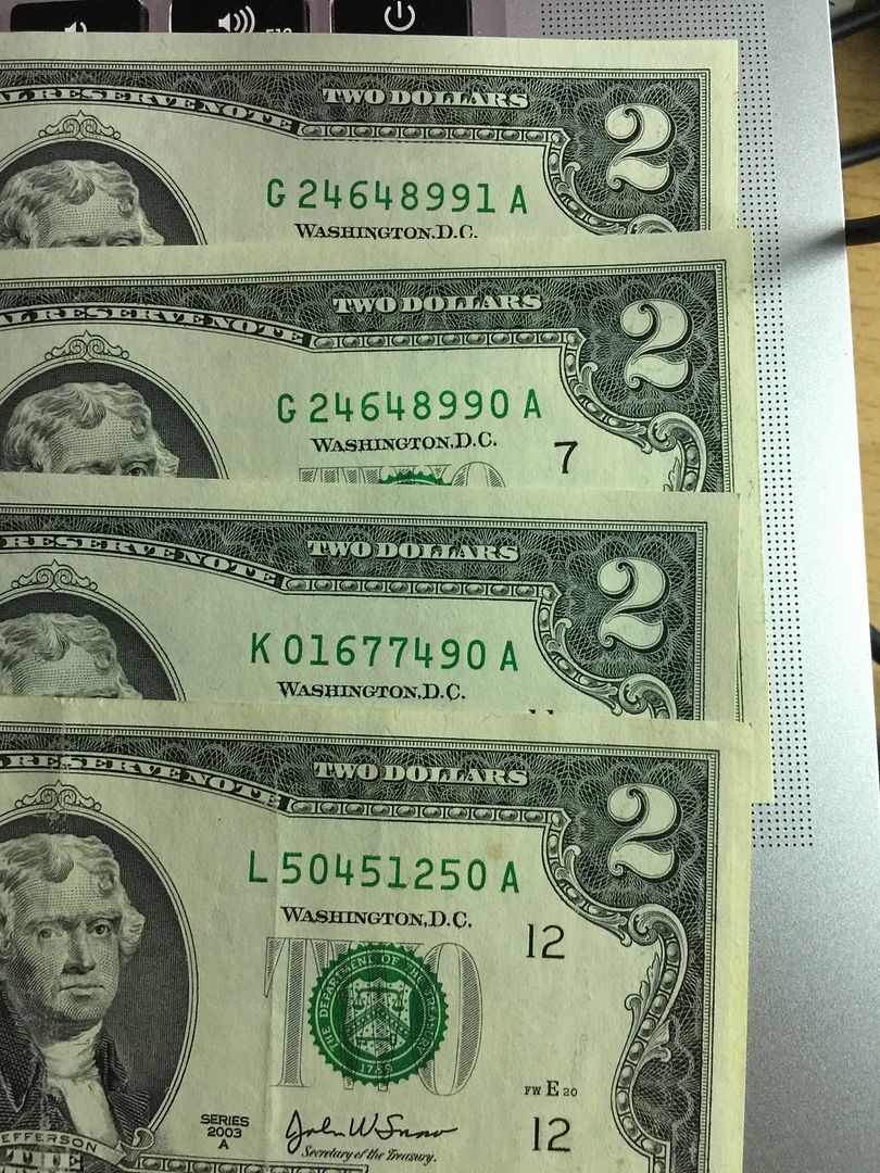 2$ 1928 , 1953 , 1963 , 1976 , 2003 , 1 & 2 Euro , tiền VN series đẹp và các loại - 21