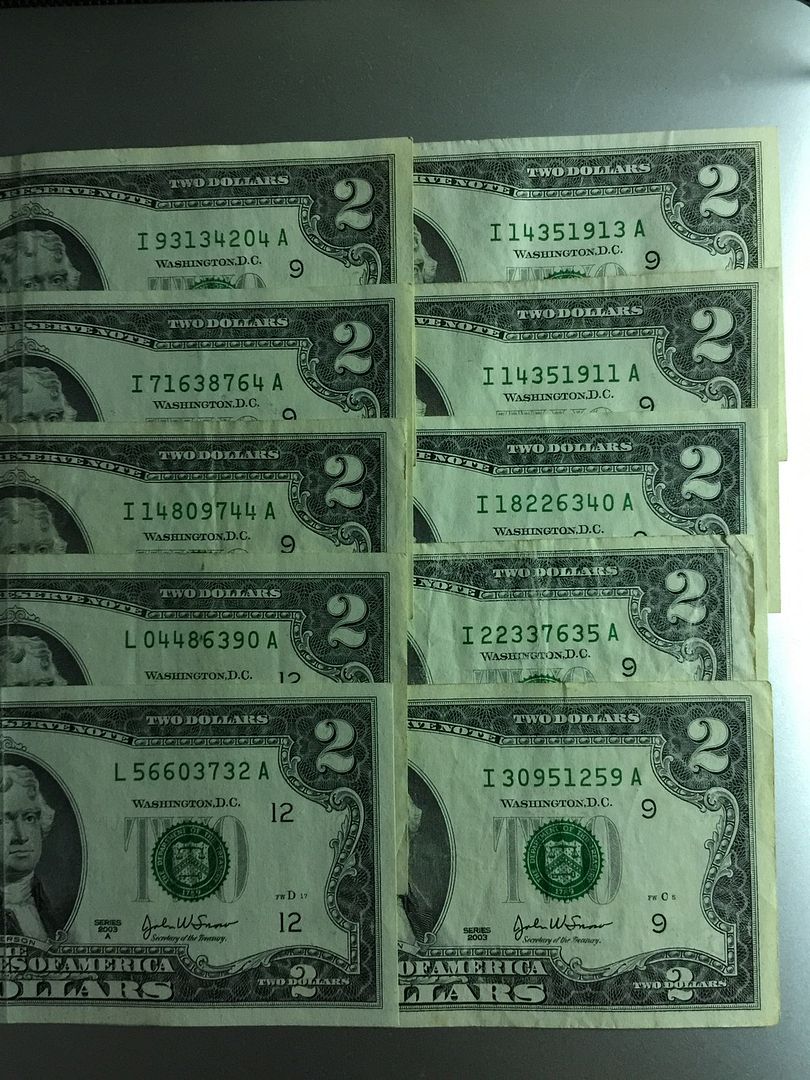 2$ 1928 , 1953 , 1963 , 1976 , 2003 , 1 & 2 Euro , tiền VN series đẹp và các loại - 23