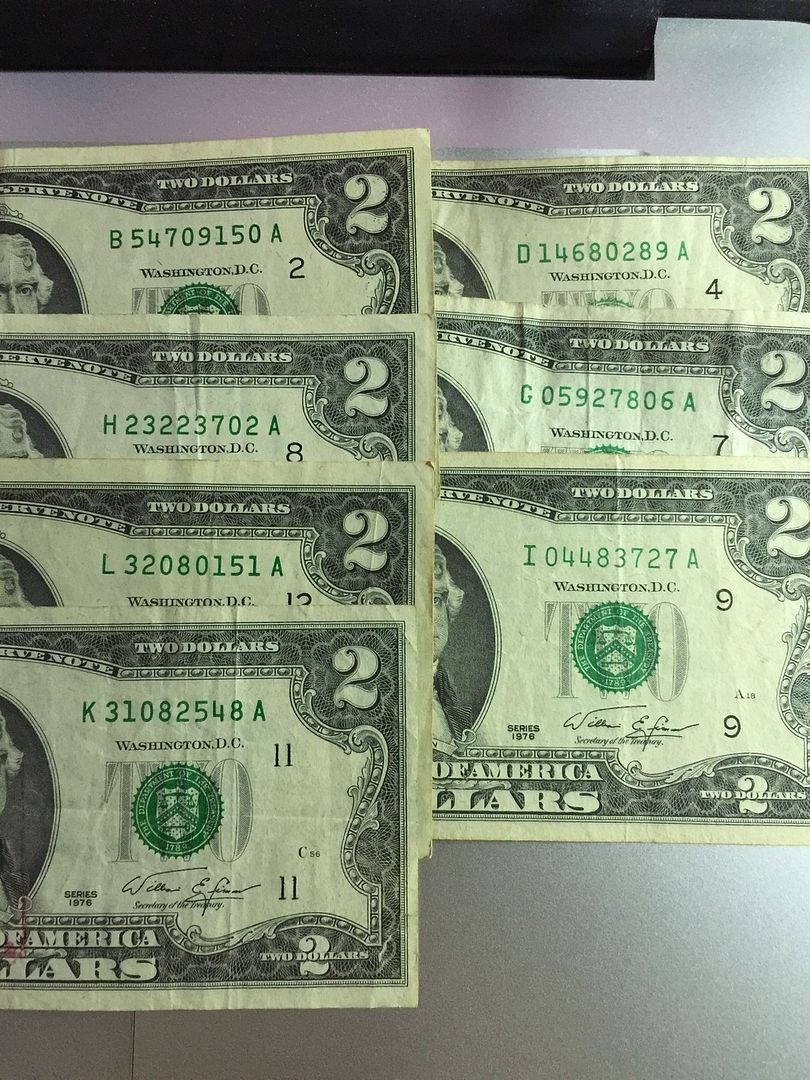 2$ 1928 , 1953 , 1963 , 1976 , 2003 , 1 & 2 Euro , tiền VN series đẹp và các loại - 19