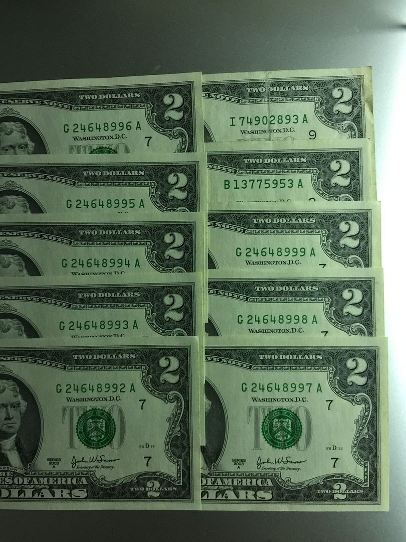 2$ 1928 , 1953 , 1963 , 1976 , 2003 , 1 & 2 Euro , tiền VN series đẹp và các loại - 22