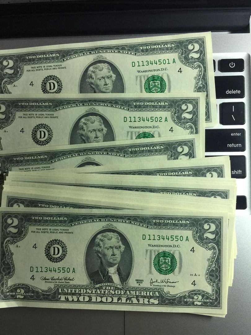 2$ 1928 , 1953 , 1963 , 1976 , 2003 , 1 & 2 Euro , tiền VN series đẹp và các loại - 27