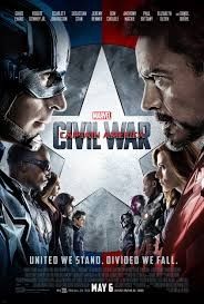 Poster for Captain America; Civil War. 