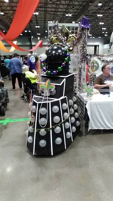 A Festive Dalek, part of New Orleans's bid for WorldCon 2018