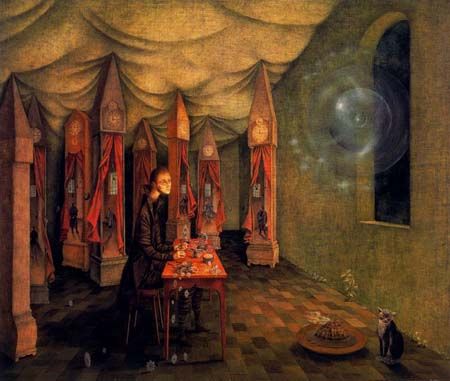 Revelation; the Watch by Remedios Varo, 1955