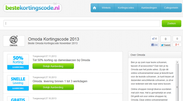 Leuke Kortingscode Omoda!