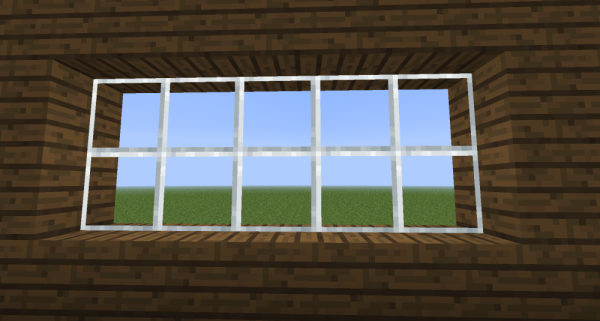 Here is the Glass Pane using optifine: