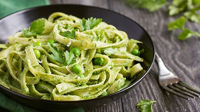 Anti-Aging Recipe: Pasta with Fresh Spinach and Basil Pesto (c) ashlylallen anti aging supplements for dogs