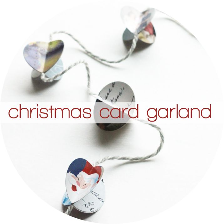 christmas card garland #DIY | crab+fish