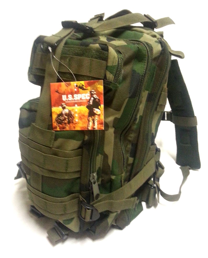 New US Spec Military Type Transport Backpack Woodland Camo Molle 