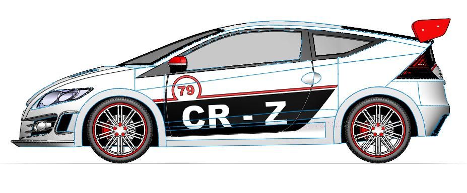 Mô hình xe Honda CR-Z trên Solidworks