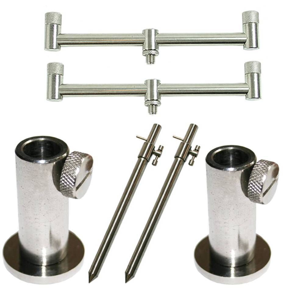 25-45 CM 6 x TMC Interchangeable stainless steel bank sticks and stage stands