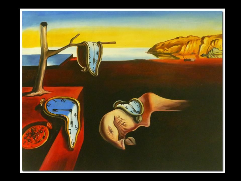 salvador dali repro persistence of memory oil pain