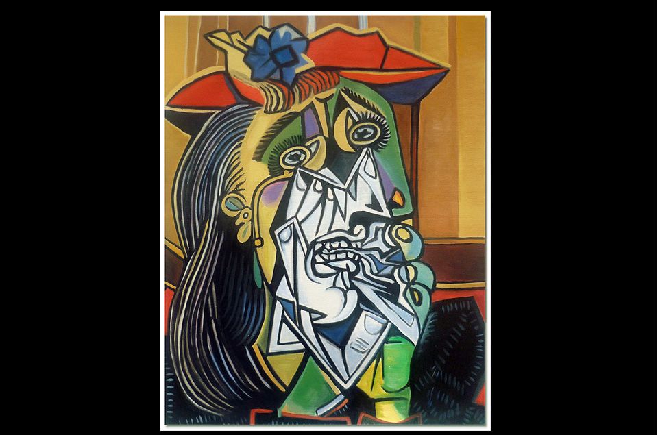 The Weeping Woman - Pablo Picasso Cubist Hand Painted Oil Painting on ...