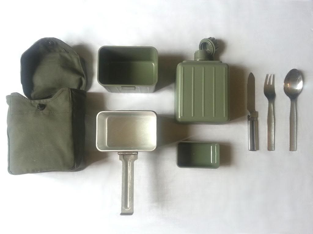 Yugo Military Mess Kit - Metal Cooking Pan w/handle, 3 Containers ...