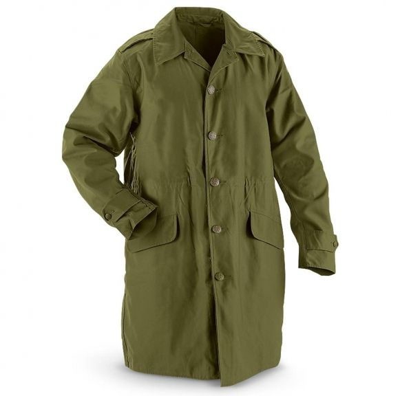 Danish Army 3/4 Length Trench Coat - OD Green - Military Surplus Jacket ...